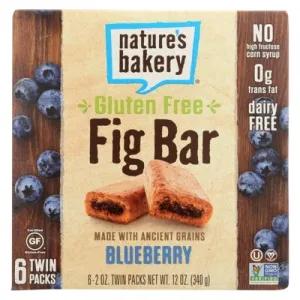Image of Nature’s Bakery Gluten Free Fig Bar, Blueberry, 2 oz (Case of 6)