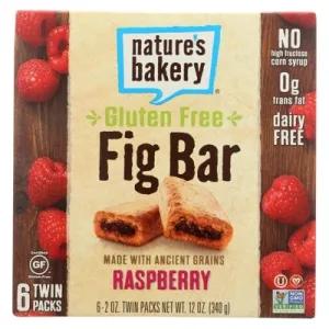 Image of Nature’s Bakery Gluten Free Fig Bar, Raspberry, 2 oz (Case of 6)