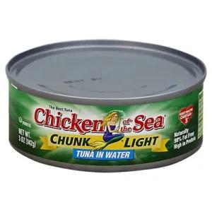 Image of Chicken of the Sea Chunk Light Tuna in Water Chunk Style - 5 Oz