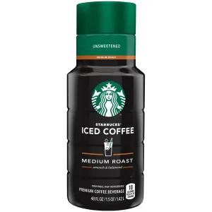Image of Starbucks Iced Coffee Unsweetened Premium Coffee Beverage 48 Fluid Ounce Plastic Bottle