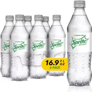 Image of Sprite Zero Sugar Soda Pop Lemon Lime Pack In Bottles - 6-16.9 Fl. Oz.