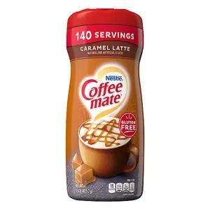 Image of COFFEE MATE Caramel Latte Powder Coffee Creamer 15 Oz. Canister | Non-dairy, Lactose Free Creamer