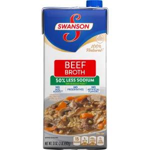 Image of Swanson Broth Beef 50% Less Sodium - 32 Oz