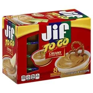 Image of Jif® To Go™ Creamy Peanut Butter - 12oz/8pk