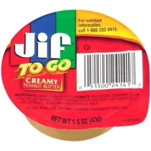 Image of Jif To Go Creamy Peanut Butter