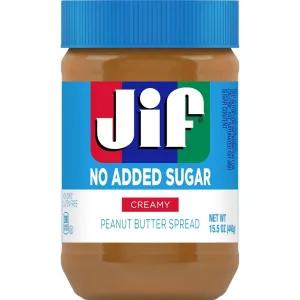 Image of Jif No Added Sugar Creamy Peanut Butter