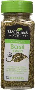 Image of McCormick Gourmet Organic Basil Leaves