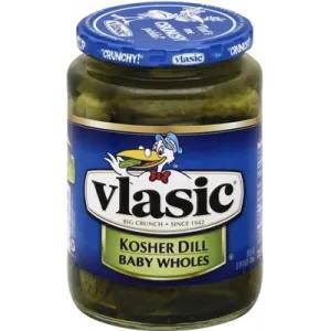 Image of Vlasic Pickles Baby Wholes Kosher Dill - 24 Fl. Oz.