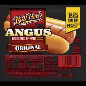 Image of Ball Park® Angus Beef Hot Dogs, Original Length, 8 Count