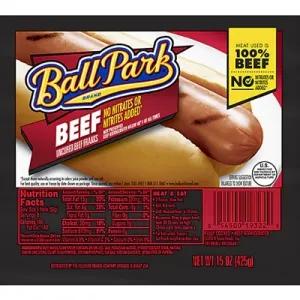 Image of Ball Park® Beef Hot Dogs, Original Length, 8 Count