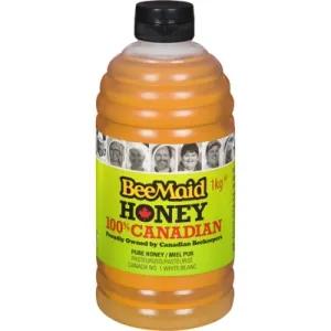 Image of BeeMaid 100% Pure Canadian Honey - Pasteurized White Liquid Honey 1kg