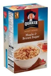 Image of Instant Quaker Oats Maple and Brown Sugar Oatmeal, 430g