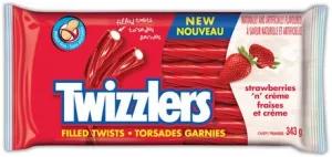 Image of TWIZZLERS Licorice Candy, Strawberries N' Creme, 343g/12oz (Imported from Canada)