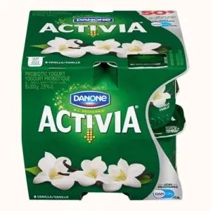 Image of Activia Yogurt with Probiotics, Vanilla Flavour, 100g (Pack of 8)