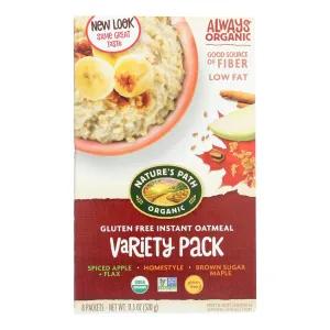 Image of Natures Path Organic Hot Oatmeal Gluten Free Variety Pack 8 Count - 11.3 Oz