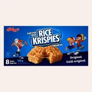 Image of Kellogg's Rice Krisipes Squares Bars 176g - Original, 8 Cereal Bars