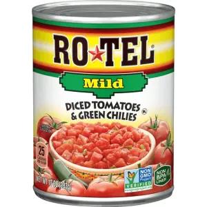 Image of RO*TEL Mild Diced Tomatoes and Green Chilies, 10 Ounce