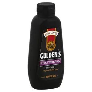 Image of GULDENS Spicy Brown Mustard Squeeze Bottle 12 oz.