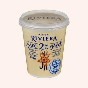 Image of Maison Riviera 2% Greek Yogourt 30% Less Sugar Vanilla
