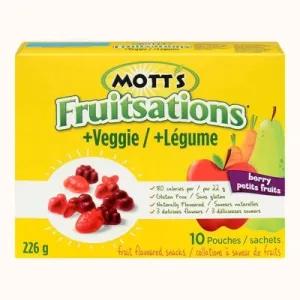 Image of Mott's Fruitsations + Veggie Berry Gluten Free Fruit Flavoured Snacks