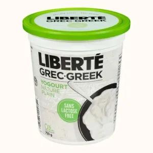 Image of LIBERTÉ Greek Plain Lactose Free 0% MF Yogurt