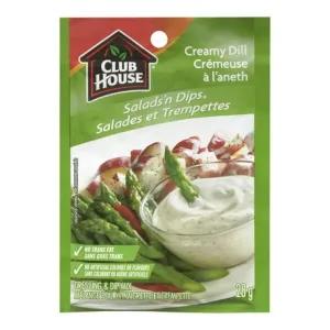 Image of Club House, Dry Sauce/Seasoning/Marinade Mix, Salad N Dip, Cream Dill, 28g