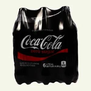 Image of Coca-Cola® Zero Sugar 710mL Bottles, 6 Pack