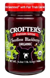 Image of Crofter's Organic Premium Spread, Seedless Blackberry, 16.5 oz Jar