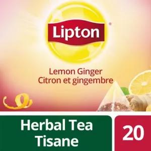 Image of Lemon Ginger Herbal Tea, Pyramid Bags