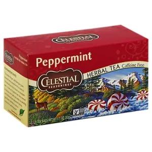 Image of Celestial Seasonings Herbal Tea Bags Caffeine Free Peppermint 20 Count - 1.6 Oz