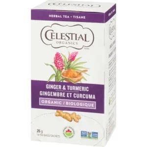 Image of Celestial Seasonings Organics Ginger And Tumeric Herbal Tea Bags