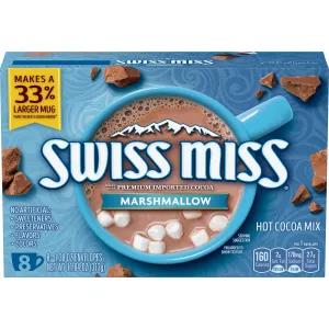 Image of Swiss Miss Marshmallow Hot Cocoa Mix (8) 1.38 Ounce Envelopes