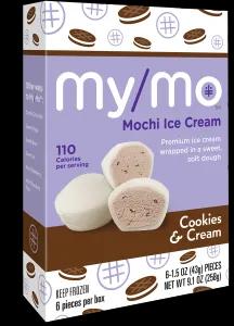 Image of My/Mo Cookies & Cream Mochi Ice Cream - 36 Mochi Ice Cream Balls (6 x 6ct. Boxes)