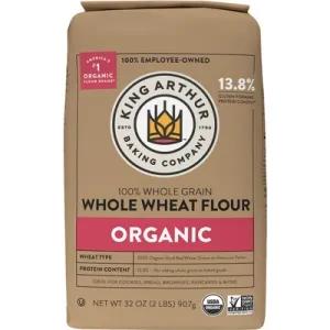 Image of King Arthur Baking King Arthur Flour Flour, 100% Organic Whole Wheat