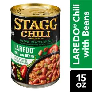 Image of Stagg, laredo, chili with beans, blend of green chiles and jalapenos