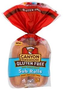 Image of Canyon Bakehouse 100% Whole Grain Gluten Free Sub Rolls