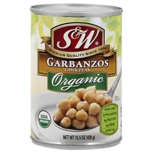 Image of S&W Organic Beans Garbanzo - 15 Oz