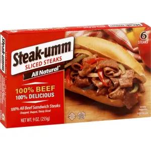 Image of Steak-umm All Natural 100% Beef Sliced Sandwich Steaks