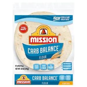 Image of Mission Carb Balance Tortillas Flour Super Soft Soft Taco Bag 8 Count - 12 Oz