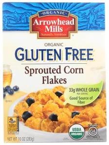 Image of Arrowhead Mills Organic Sprouted Corn Flakes Gluten Free -- 10 oz
