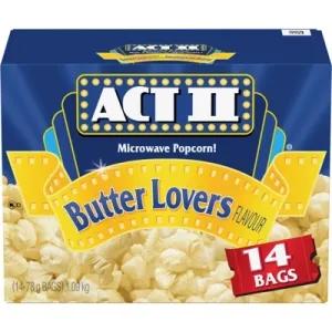 Image of Act II Microwave Popcorn! Butter Lovers Flavour (14-78 g Bags)