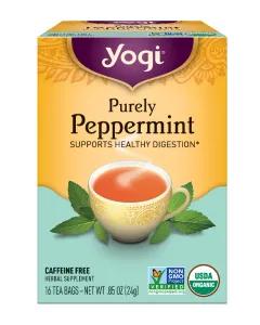 Image of Yogi Purely Peppermeint Caffeine Free Herbal Supplement