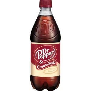 Image of Dr Pepper & Cream Soda, 20 fl oz bottle