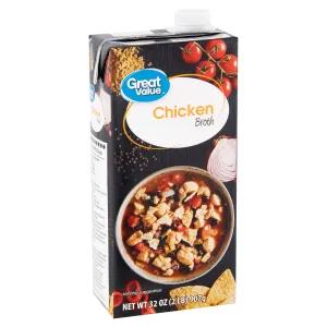 Image of Great Value Chicken Broth, 32 oz