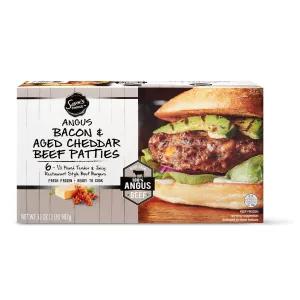 Image of Sam's Choice Angus Bacon & Aged Cheddar Beef Patties, 6 ct, 2 lb (Frozen)