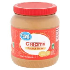 Image of Great Value Creamy Peanut Butter, 64 oz
