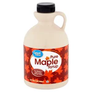 Image of Great Value Pure Maple Syrup, 32 fl oz