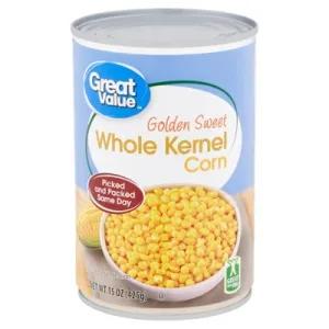 Image of Great Value Golden Sweet Whole Kernel Corn, 15 oz