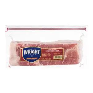 Image of Wright Brand® Thick Sliced Applewood Smoked Bacon, 1.5 lb.