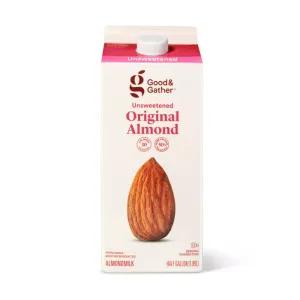Image of Unsweetened Original Almond Milk - 0.5gal - Good & Gather™